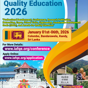 Balance Payment for the International Conference on Quality Education 2026 January - Sri Lanka