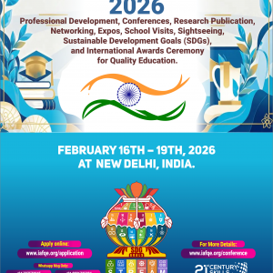 Payment for the International Conference on Quality Education 2026 New Delhi, India, For Indian Educators